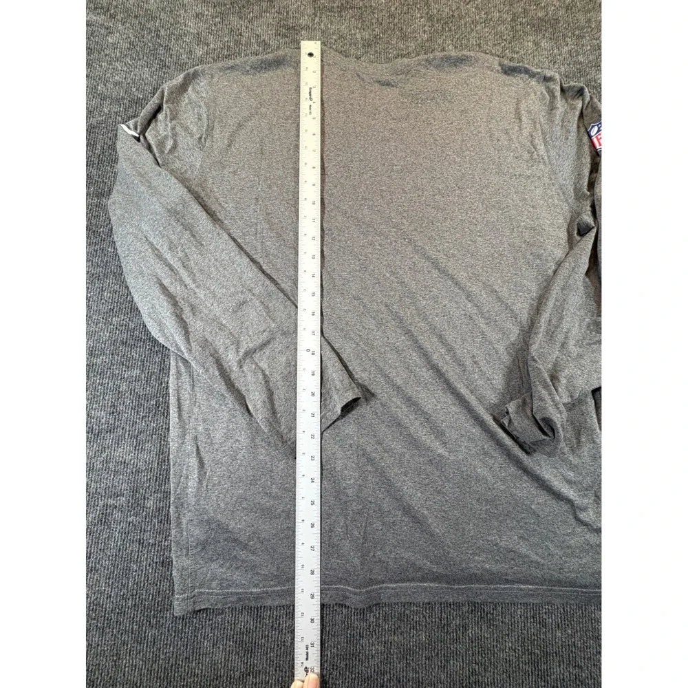 Nike Dallas Cowboys NFL Dri-FIT Long Sleeve Shirt Mens XL Gray Athletic Cut